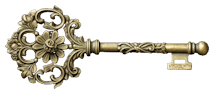 ornate gold key